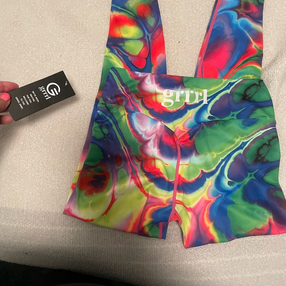 Grrrl  Colorful Tie-Dye leggings